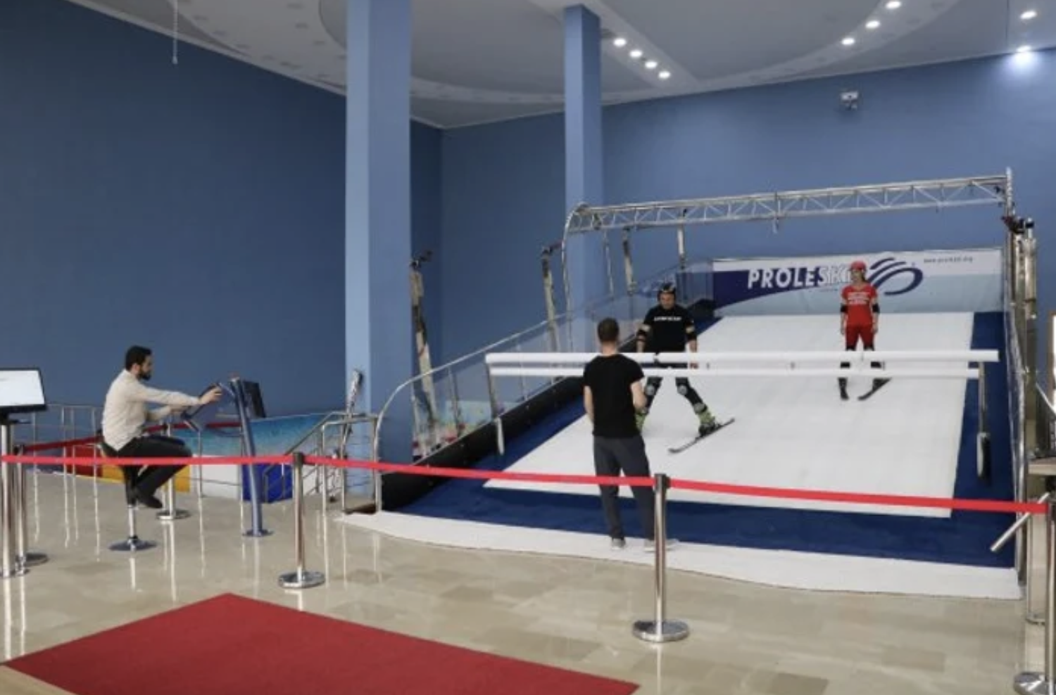 PROLESKI ski machine providing professional ski training indoors