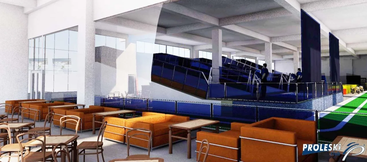 PROLESKI indoor ski centre layout and interior visualisation